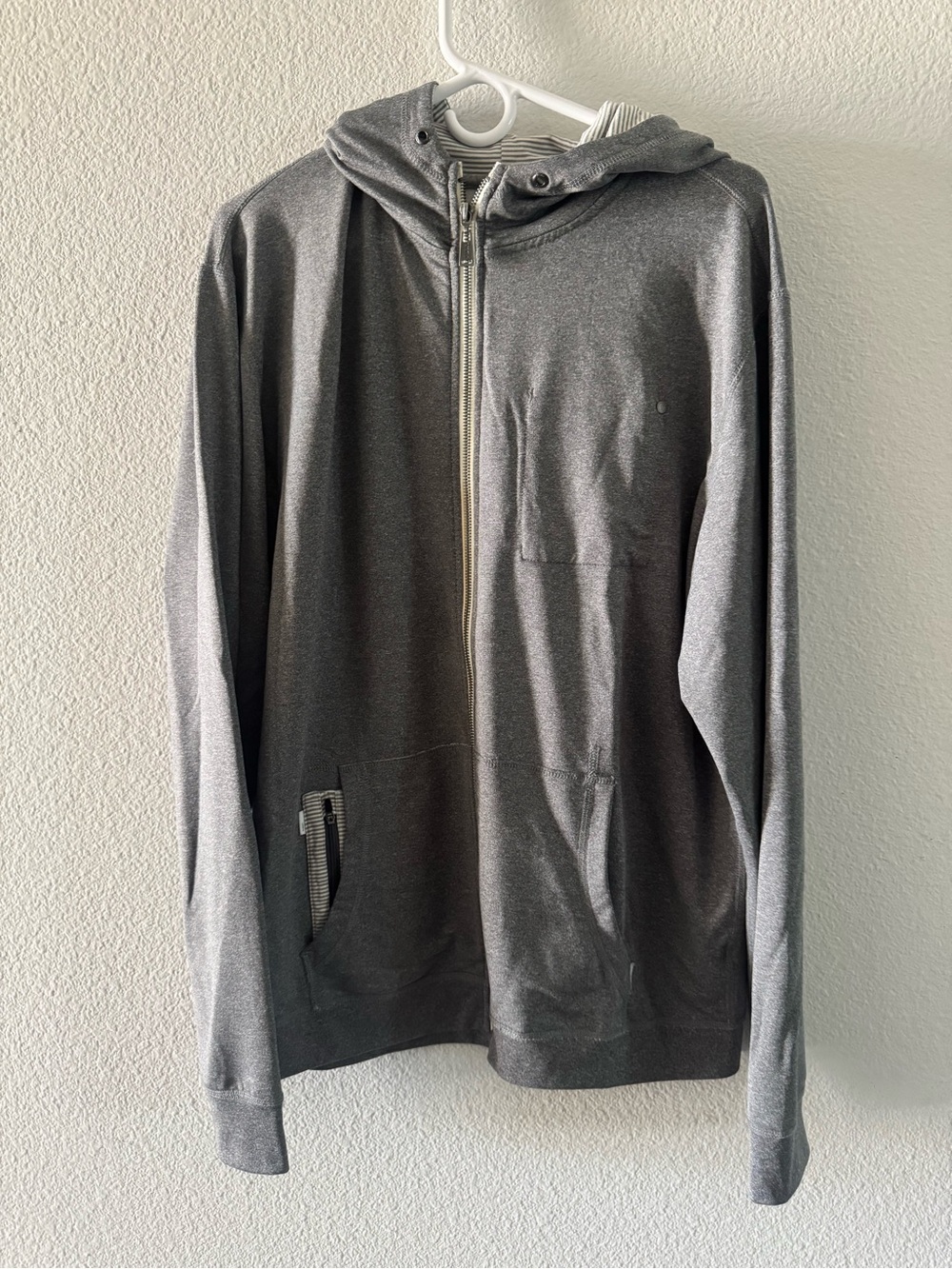 Vuori Gray Hooded Jacket XL
